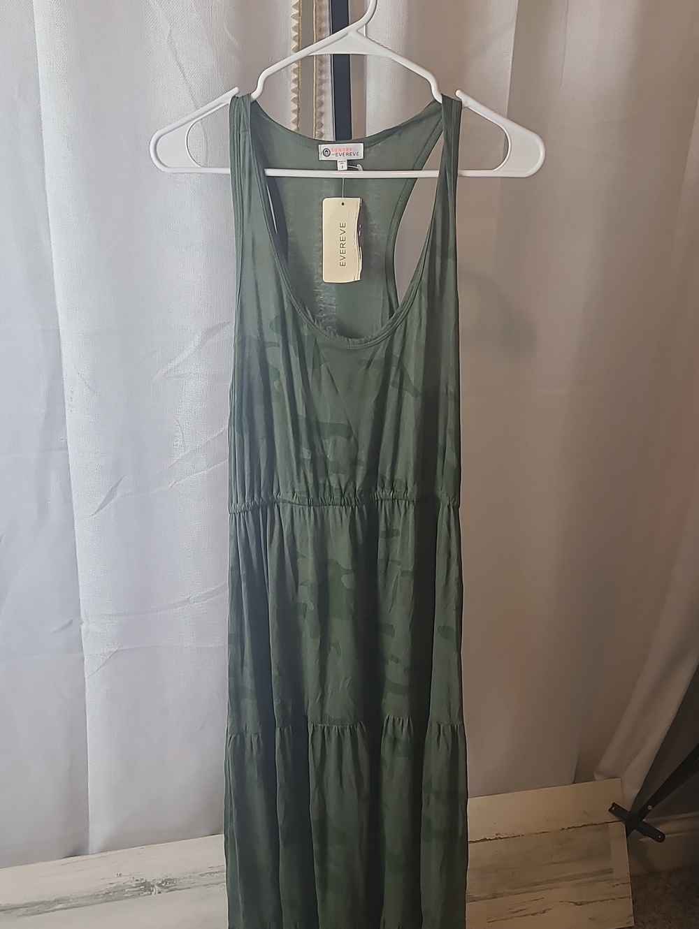 Sundry Evereve Camo Malibu Knit Maxi Dress Size 3 LARGE.  NEW - Picture 3 of 9